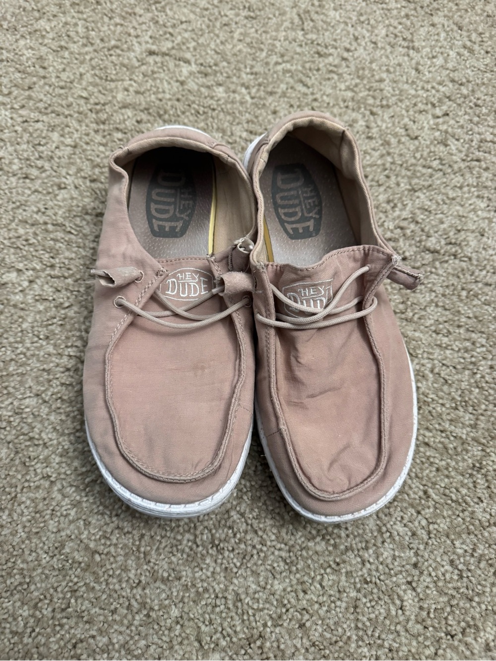 Hey Dude Mauve Slip-On Canvas Loafers